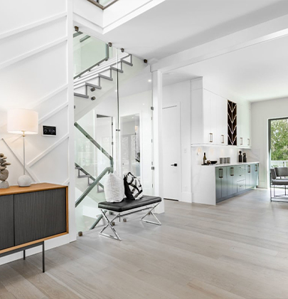 modern farmhouse light foyer dining used
